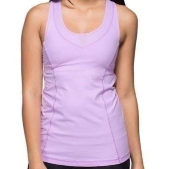 Lululemon tone it tank top pretty purple size 6 - Picture 3 of 10
